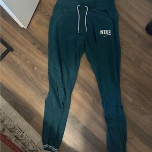 Nike women Teal-Green Jogger Pants with Drawstring